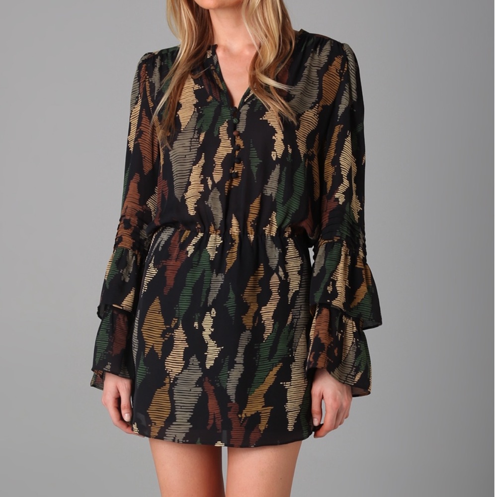 Parker Double Flared Sleeve Dress
